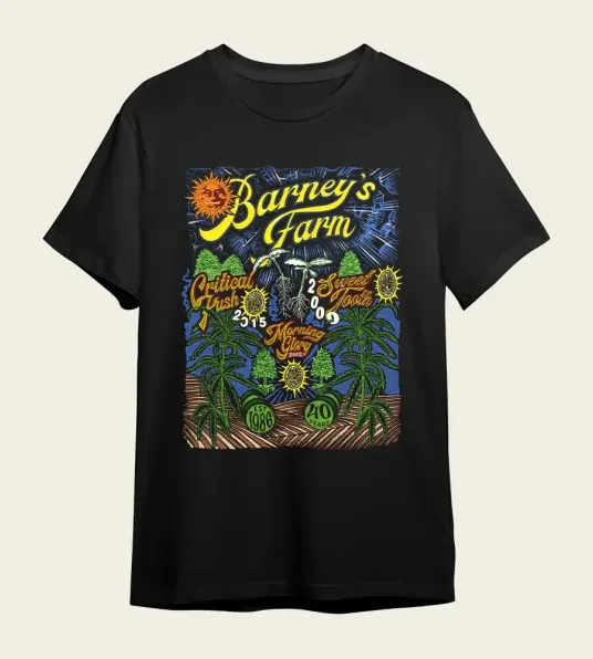 Barney's Farm T-Shirt - 40 Years of Sunshine - Main Image