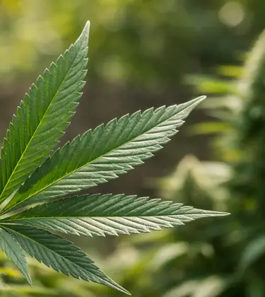 Raw Cannabis Leaf