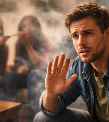 Second hand weed smoking