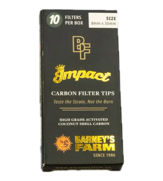 Barney's Farm Impact Carbon Filter Tips — Activated Coconut Shell Carbon (10-Pack) - Main Image