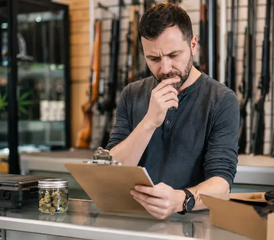 Guns and cannabis