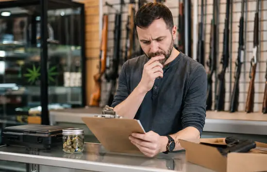 Guns and cannabis
